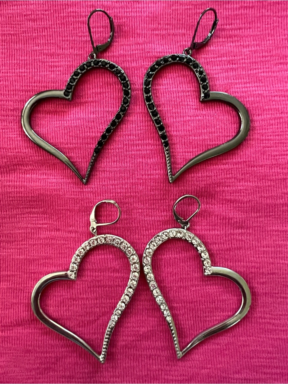 GUESS Heart hoop earrings - 2 sets!